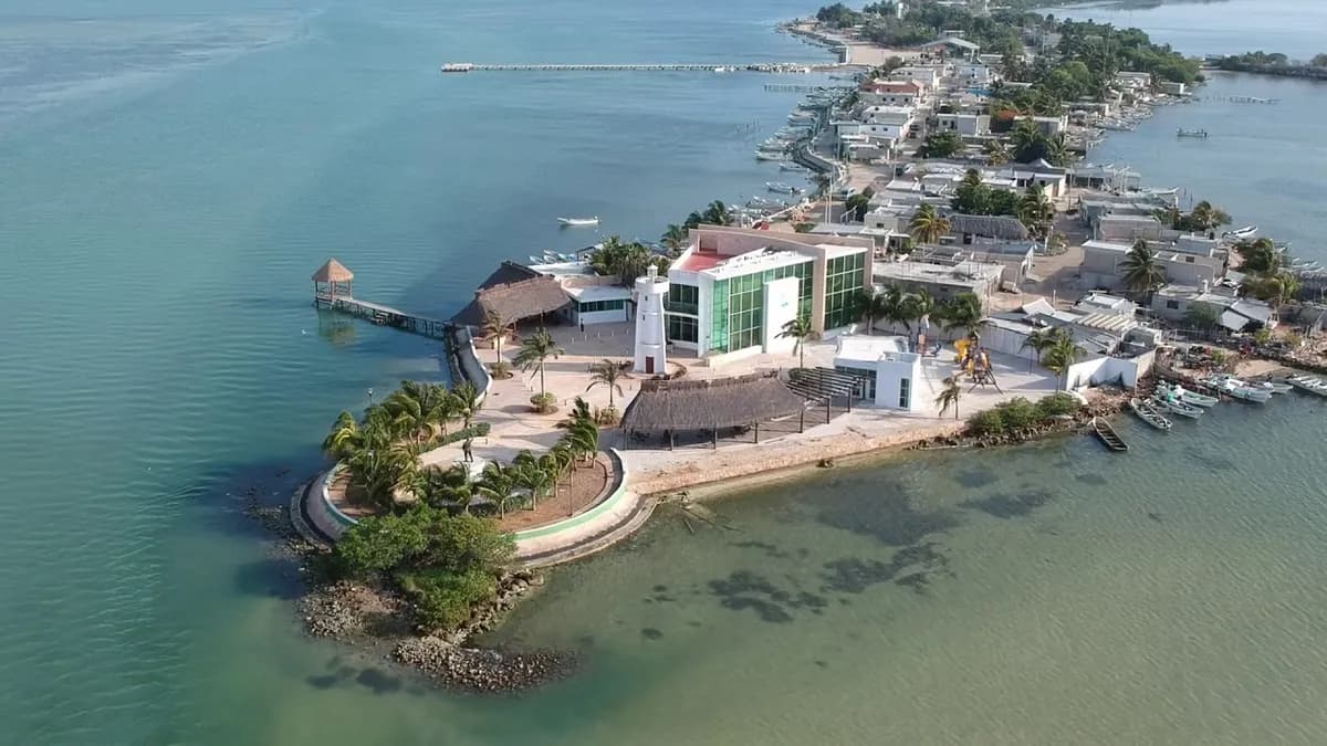 Vista aérea de Isla Arena
